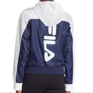 Fila USA Sally Sail Wind Jacket Navy Blue Medium